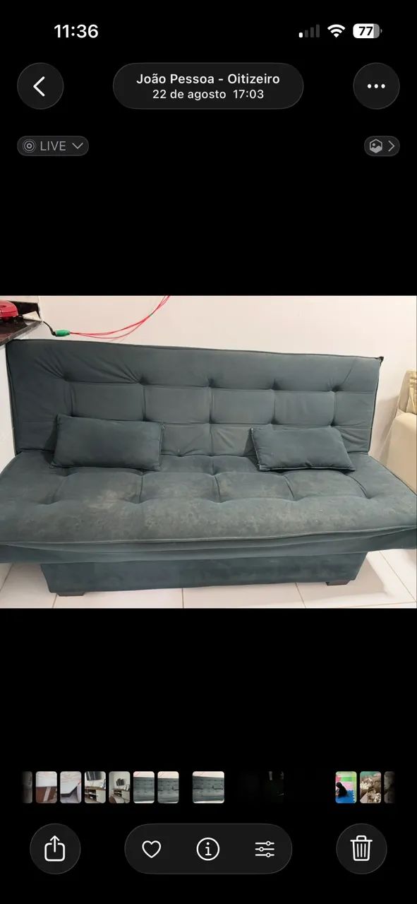 Vendo sof á cama 3 lugares  - Foto 2