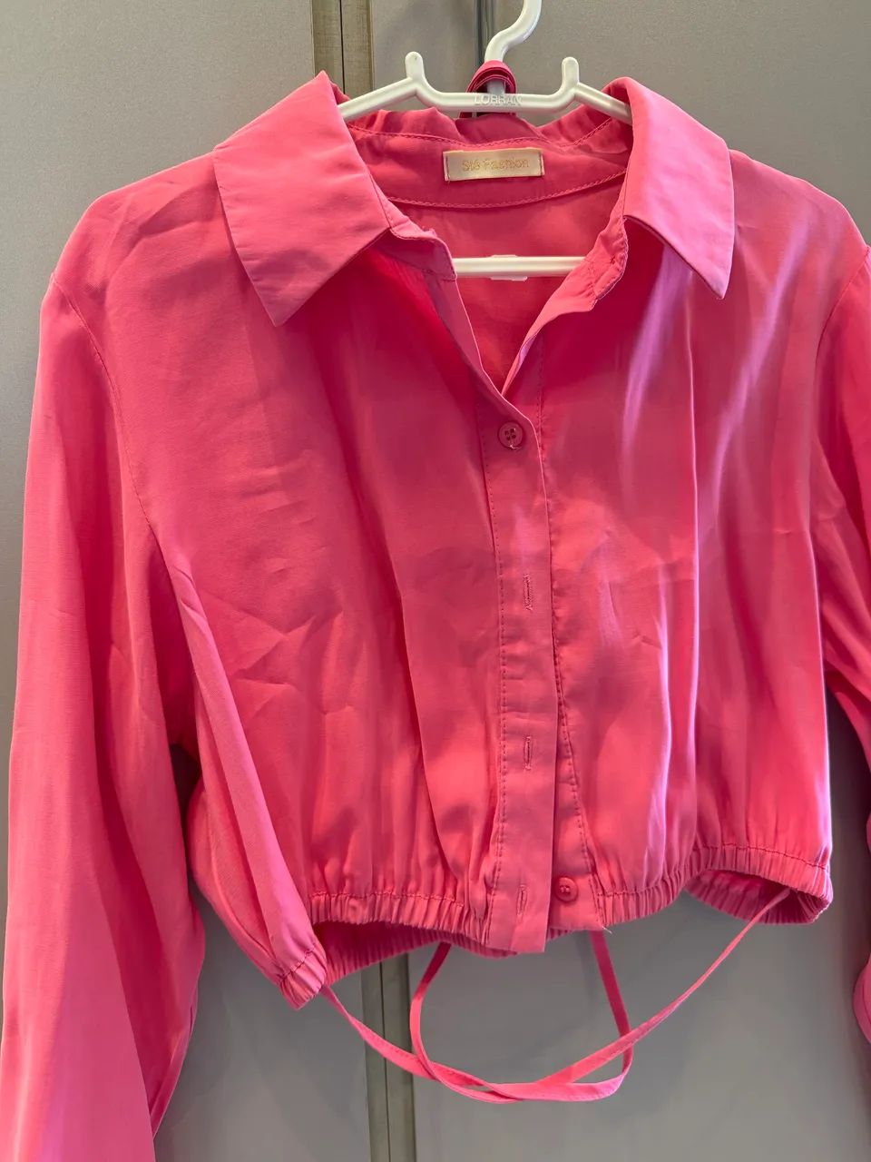 Camisa curta rosa P - Foto 2