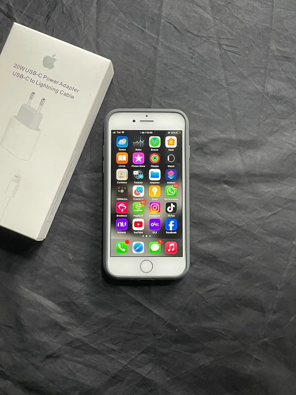 iPhone 8 Branco Conservadíssimo | 100% Saúde | Completo