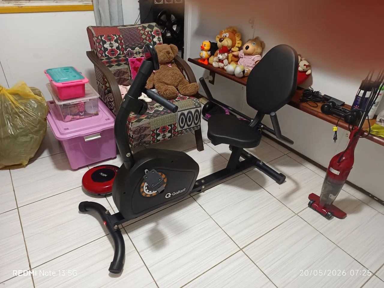 Bicicleta ergométrica magnética horizontal Gallant - Foto 2