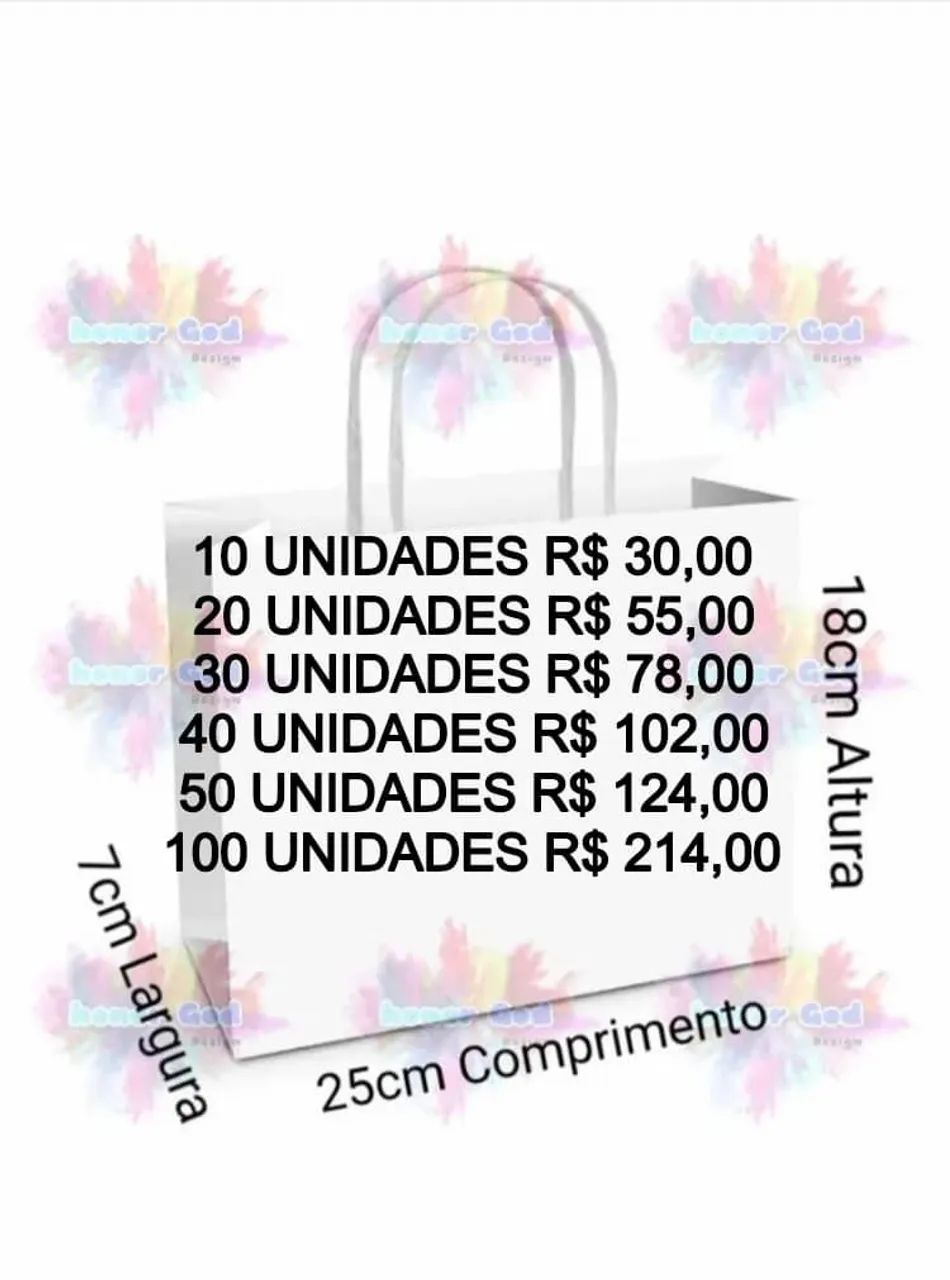 Sacola Personalizada Com Sua Logomarca - Foto 6