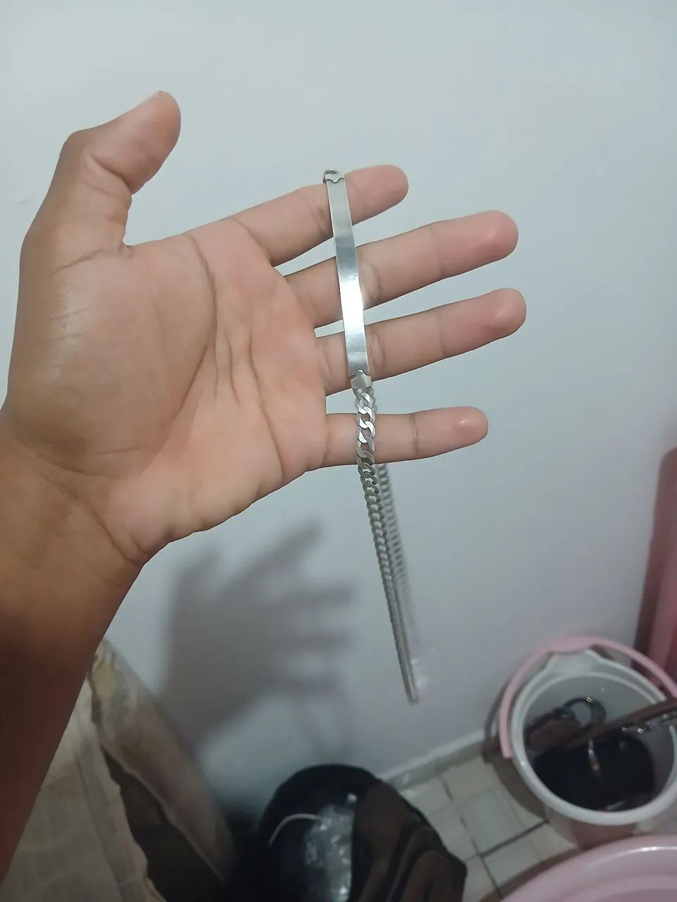 Corrente de prata, 7 milímetro, 70cm - Foto 2
