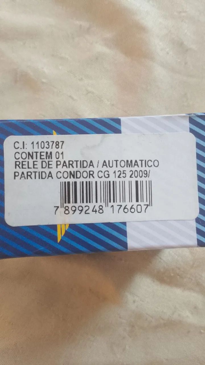 Relé de partida 160/Broz