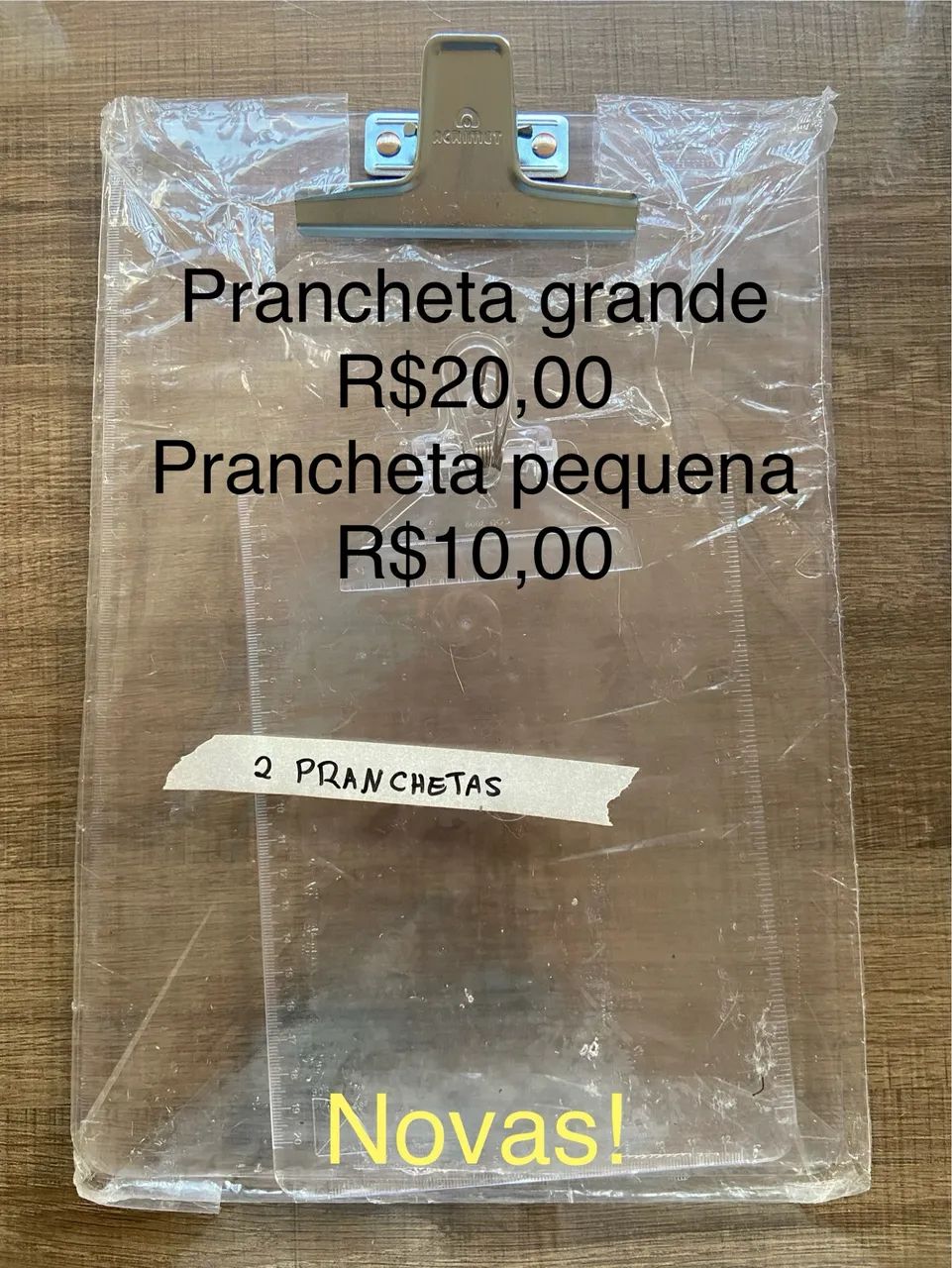 Kit 2 Pranchetas transparentes