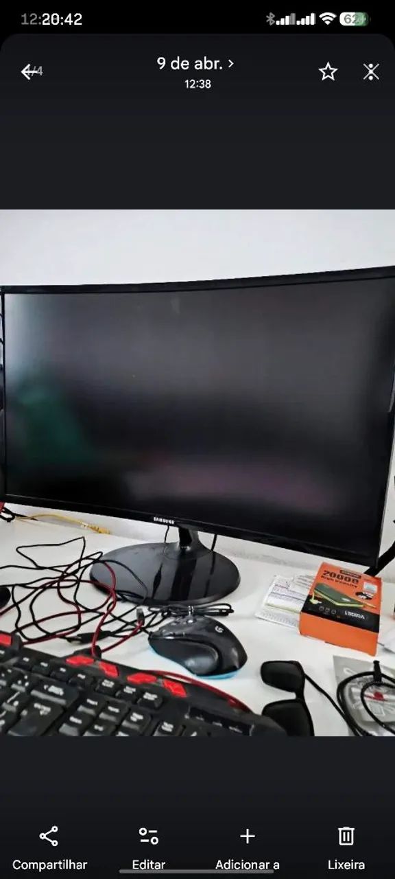 Monitor Samsung Curve 27 polegadas Novíssimo 