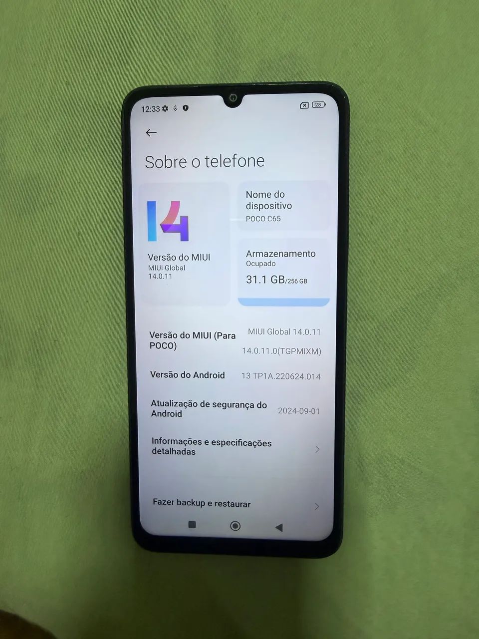 Telefone à venda