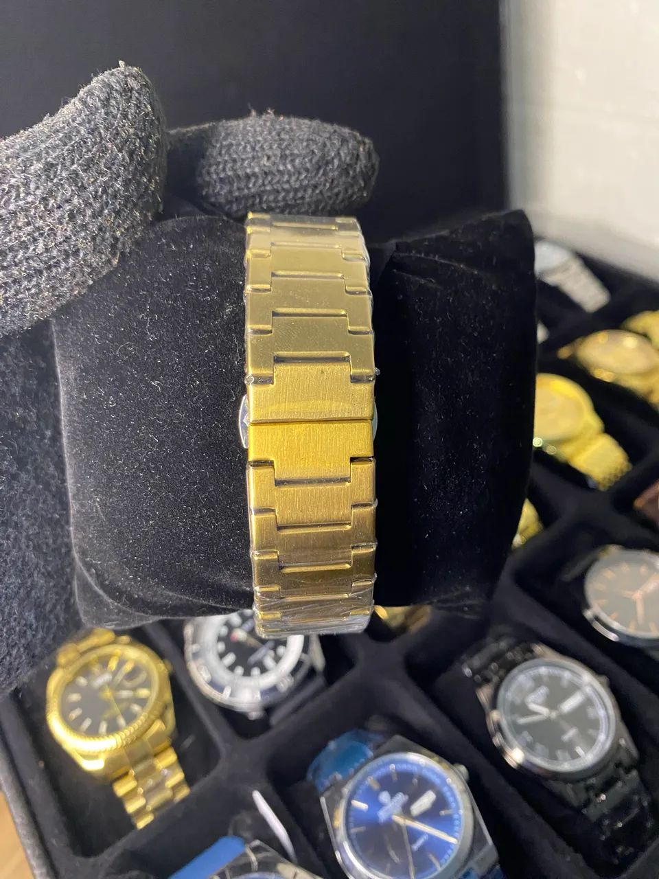 Relógio Masculino Dourado  - Foto 3