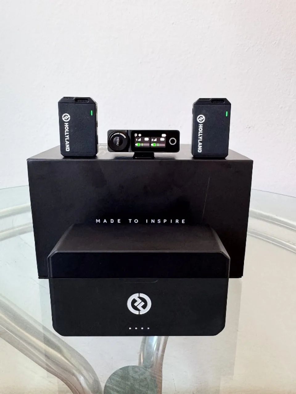 Kit Microfone Hollyland Lark Max Duo Completo na Caixa - Impecável