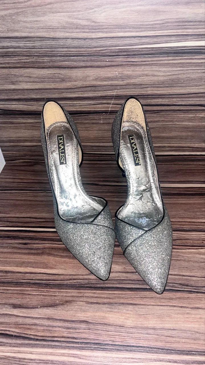 Scarpin prata/glitter   - Foto 3