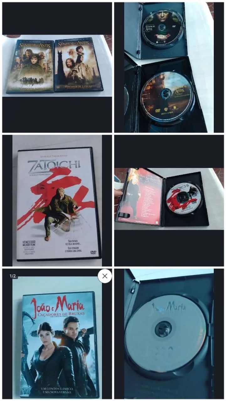 Kit 16 filmes DVD+2 cds.  - Foto 2