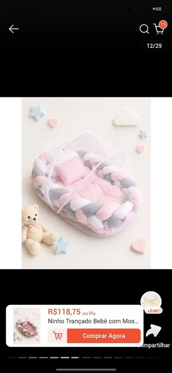 Ninho para bebe menina 