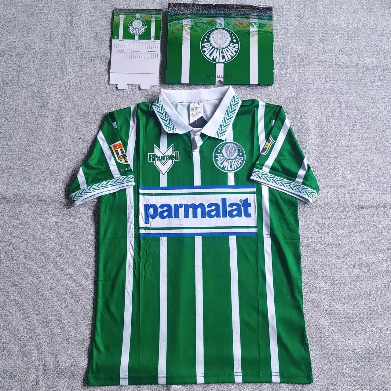 Camisa palmeiras da Sociedade Esportiva Rhumell Parmalat 1998-1999