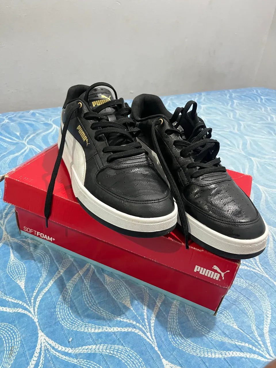 TÊNIS PUMA CAVEN 2.0 WHITER GOLD BDP