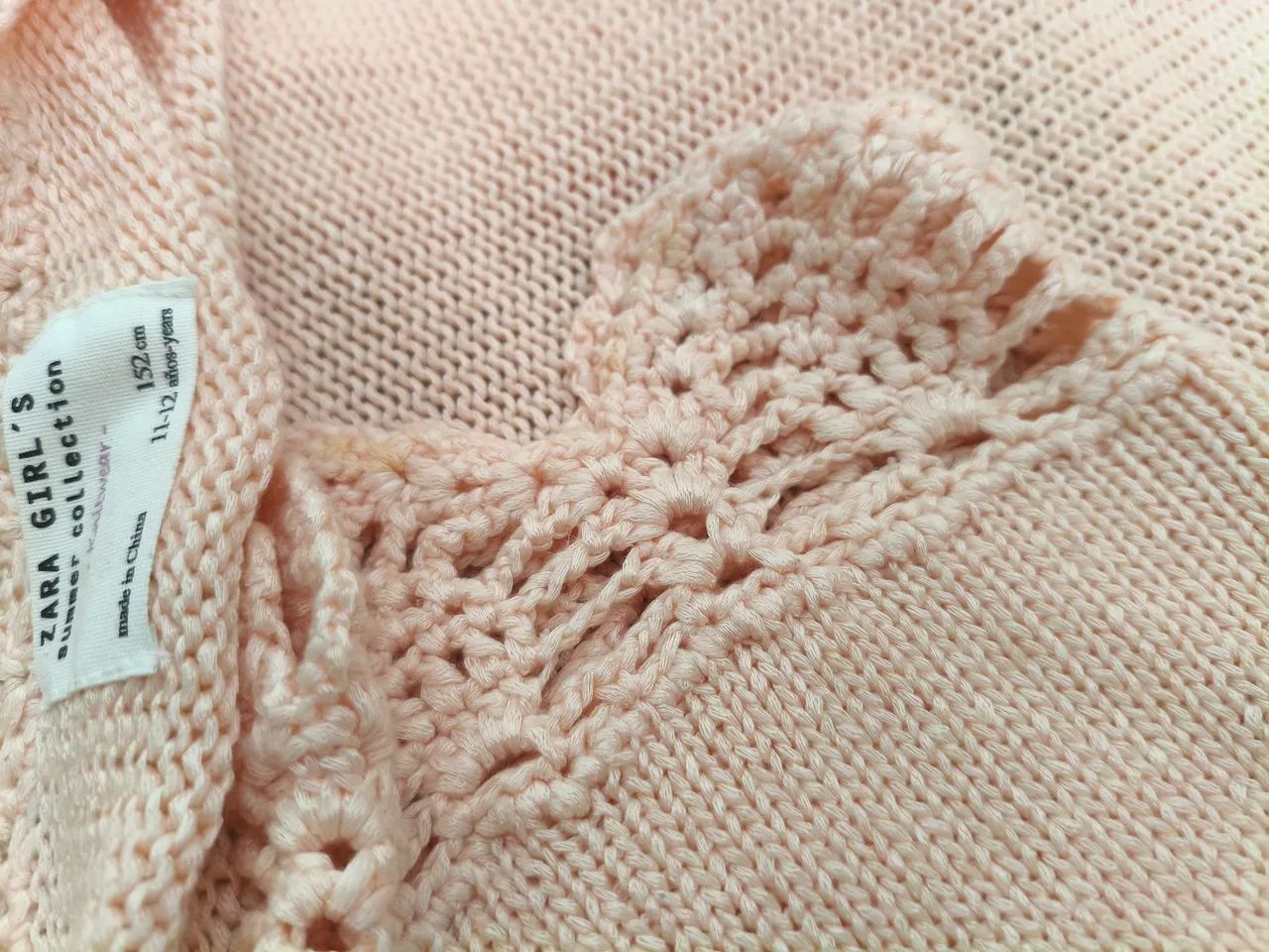ZARA KNIT CASAQUETE crochê Tam 11-12anos veste até 48 - Foto 6