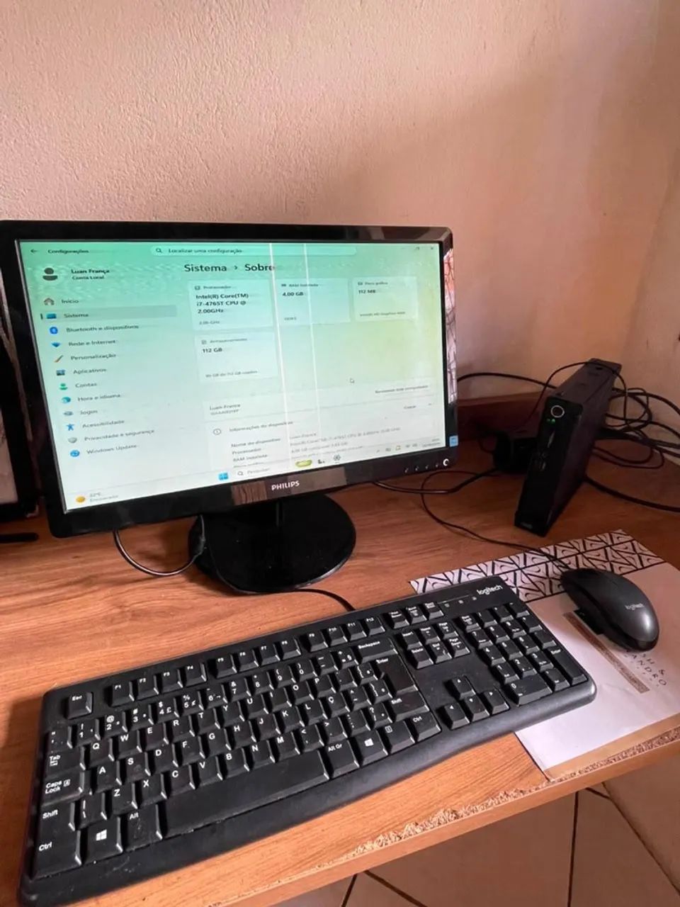 Computador completo usado 