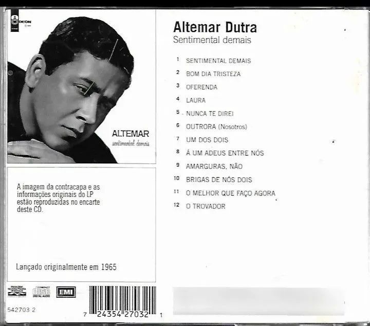 Cd Altemar Dutra Sentimental Demais. - Foto 3