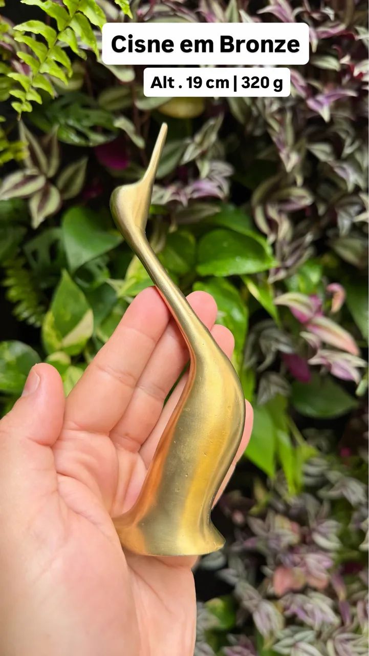 Cisne em Bronze