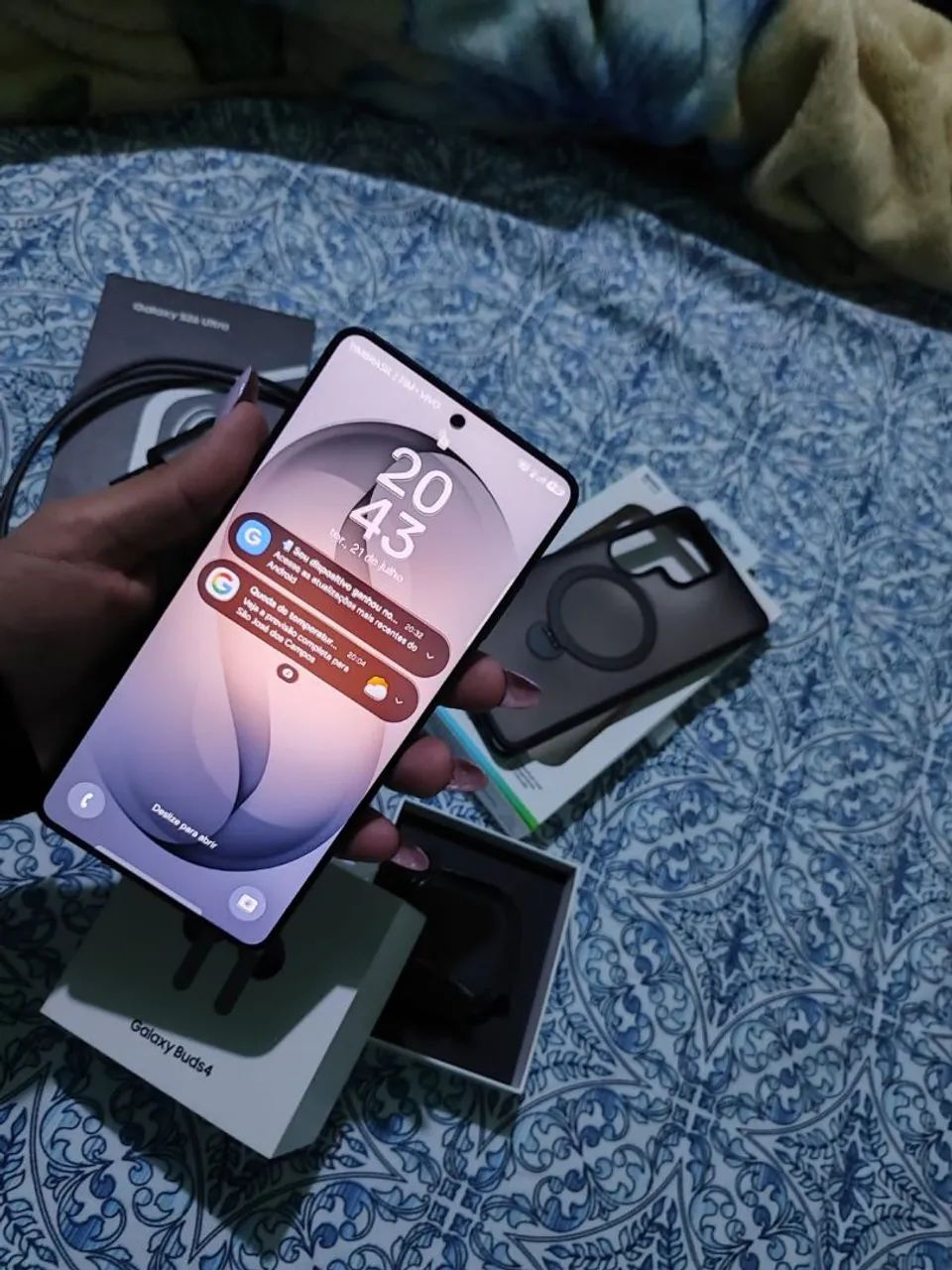 Combo Premium: Samsung S26 Ultra 512GB (Impecável) + Galaxy Buds 4 Novo - Foto 2