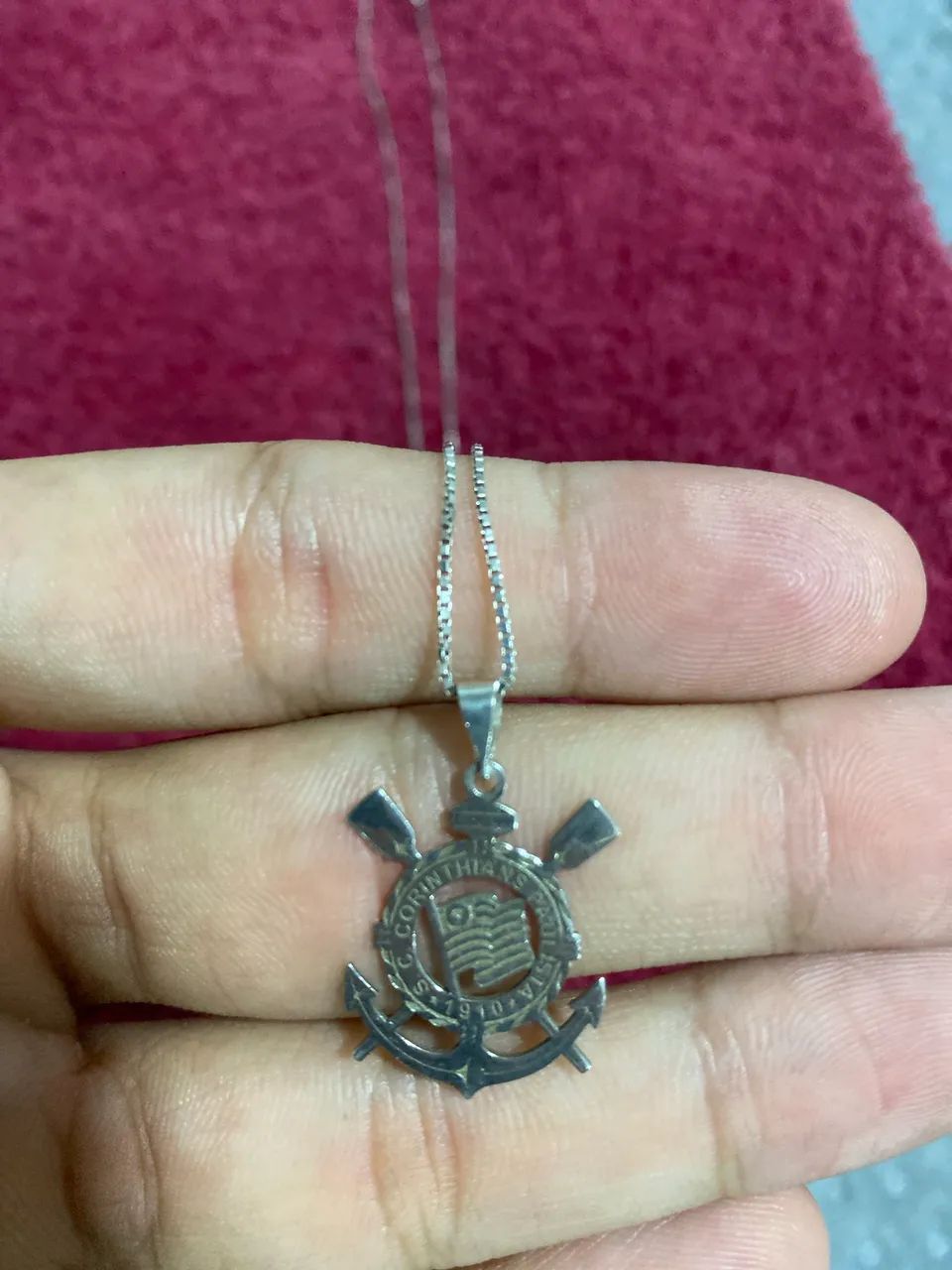 CORDÃO CORINTHIANS DE PRATA  - Foto 3