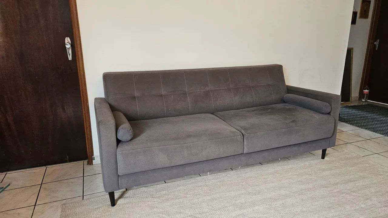 Sofá moderno cinza - Foto 4