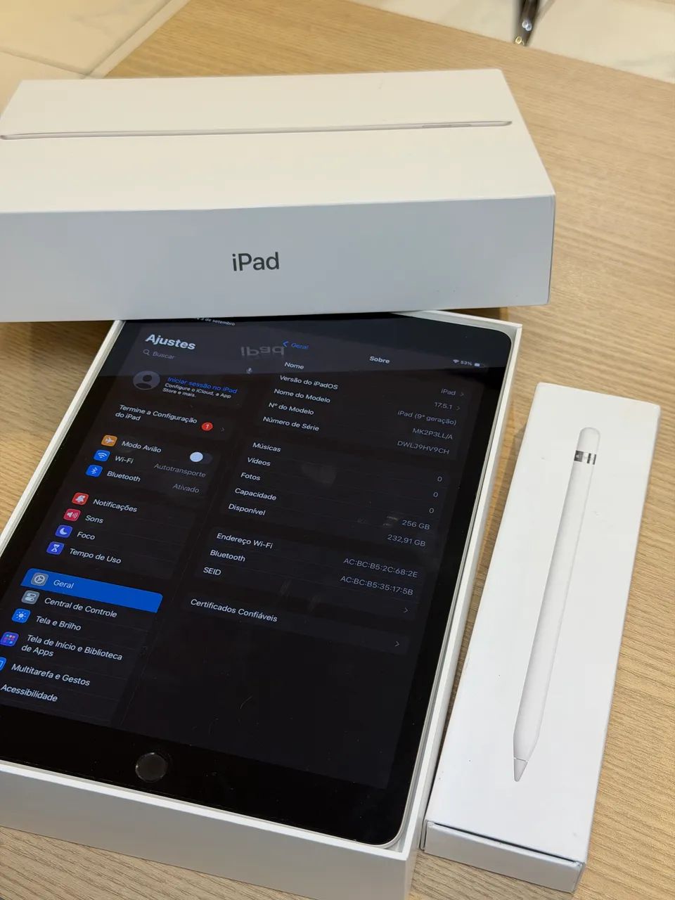 Ipad 9 256GB PRATA + Apple Pencil 1° geração  - Foto 2