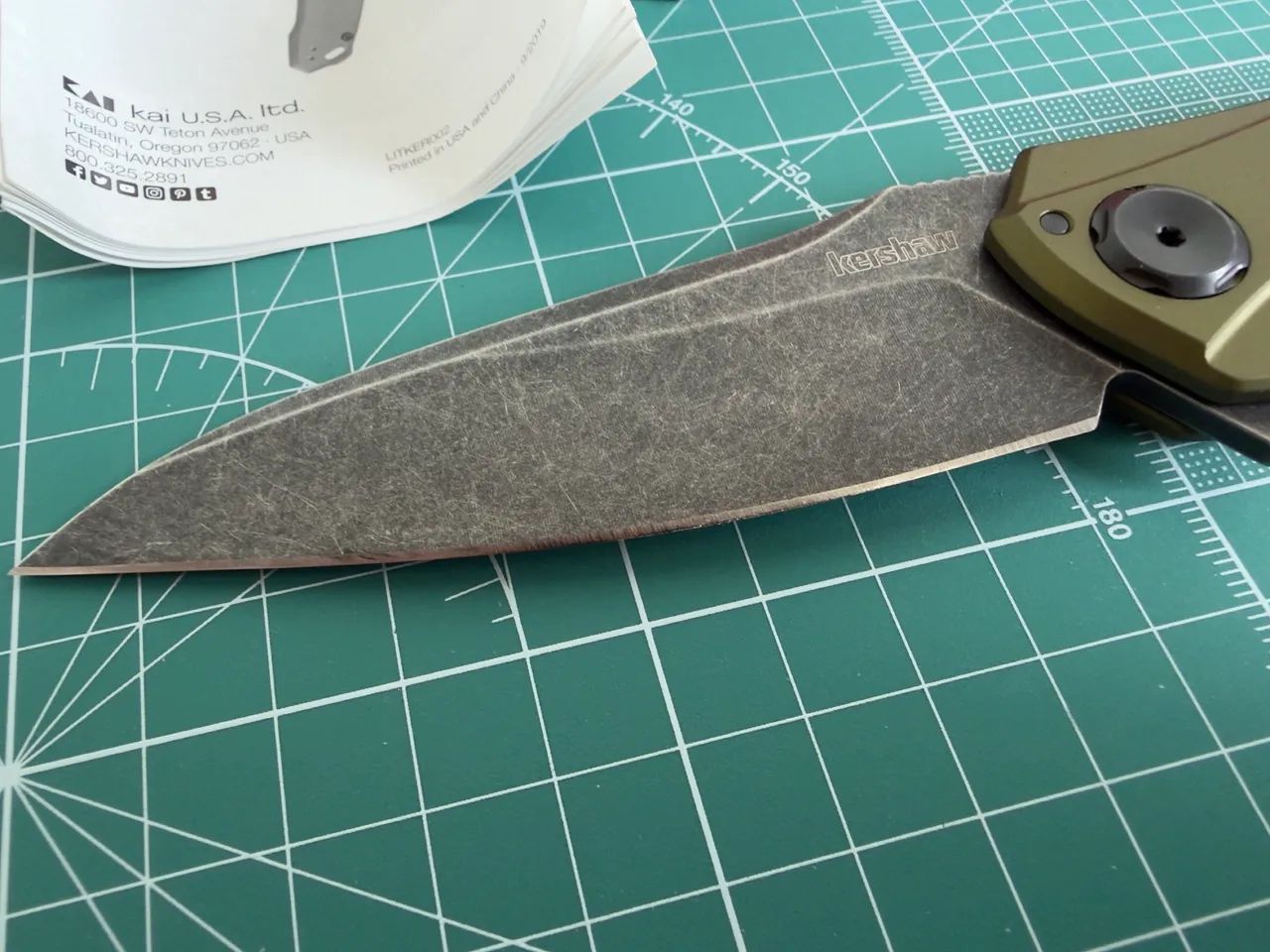 Canivete Kershaw Barenuckle 777OLBW - Excelente estado, usado apenas 3 vezes - Foto 3