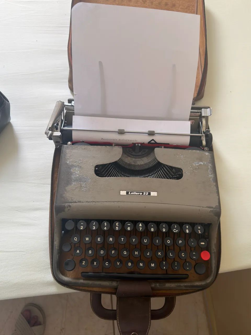 Máquina de datilografia 