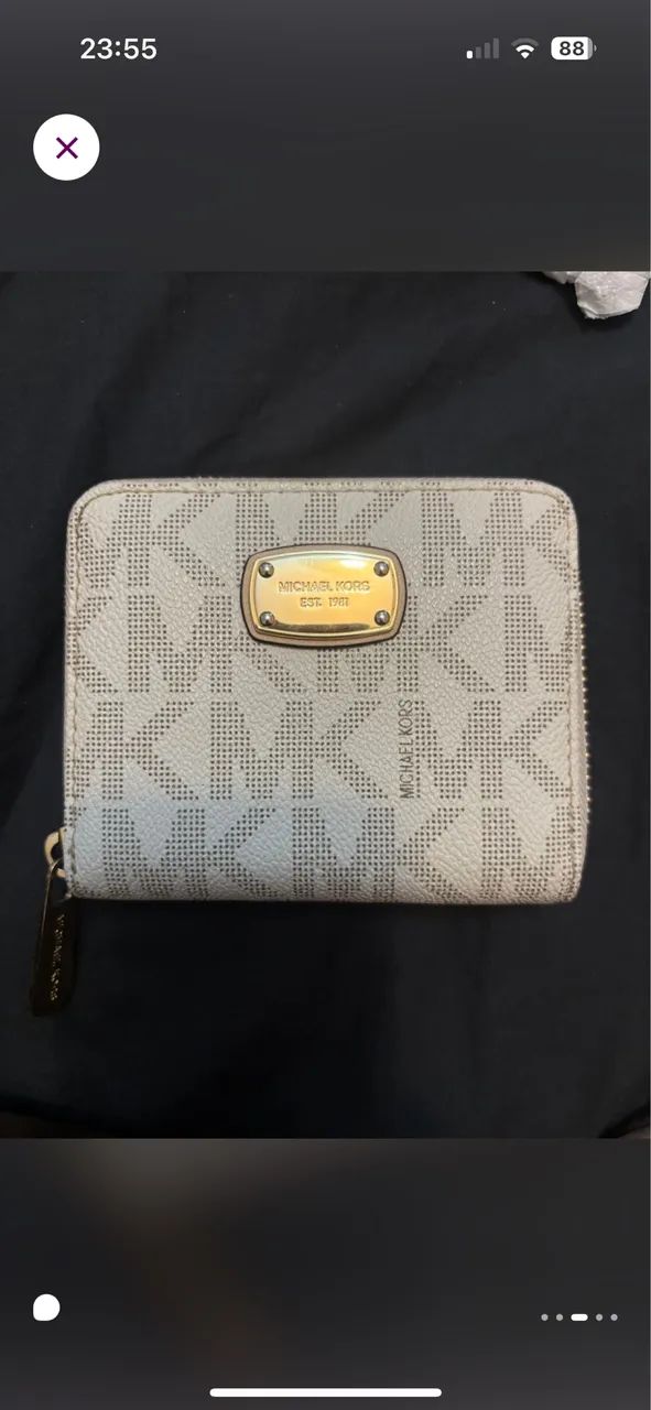 carteira michael kors compacta begel original