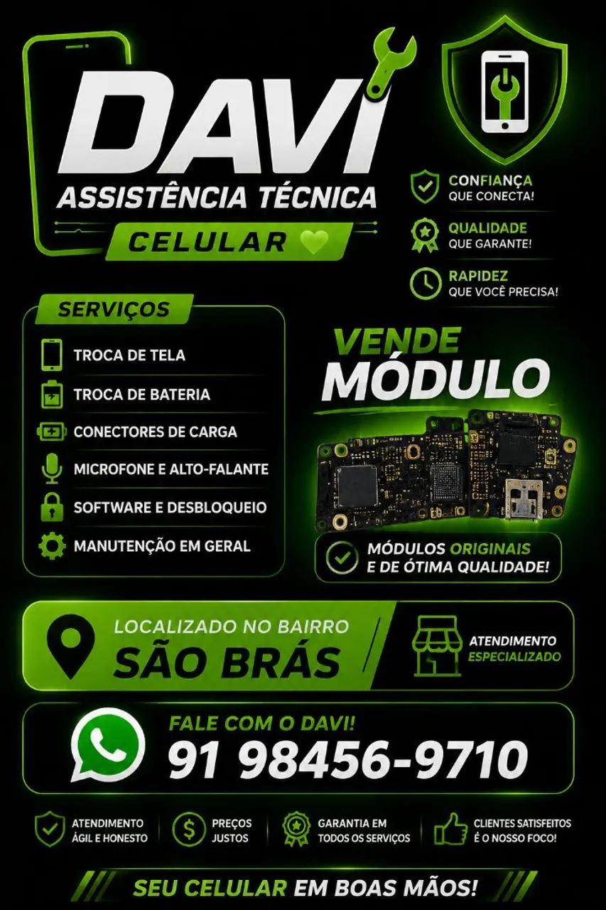 Assistência técnica Davi celular ?
