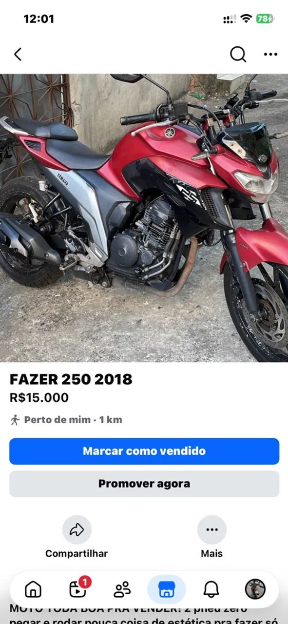 FAZER 250 2018 
