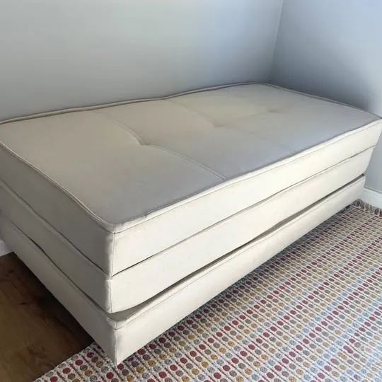 Estofado 3 em 1: Puff + Sofa + Cama de Casal - Foto 5