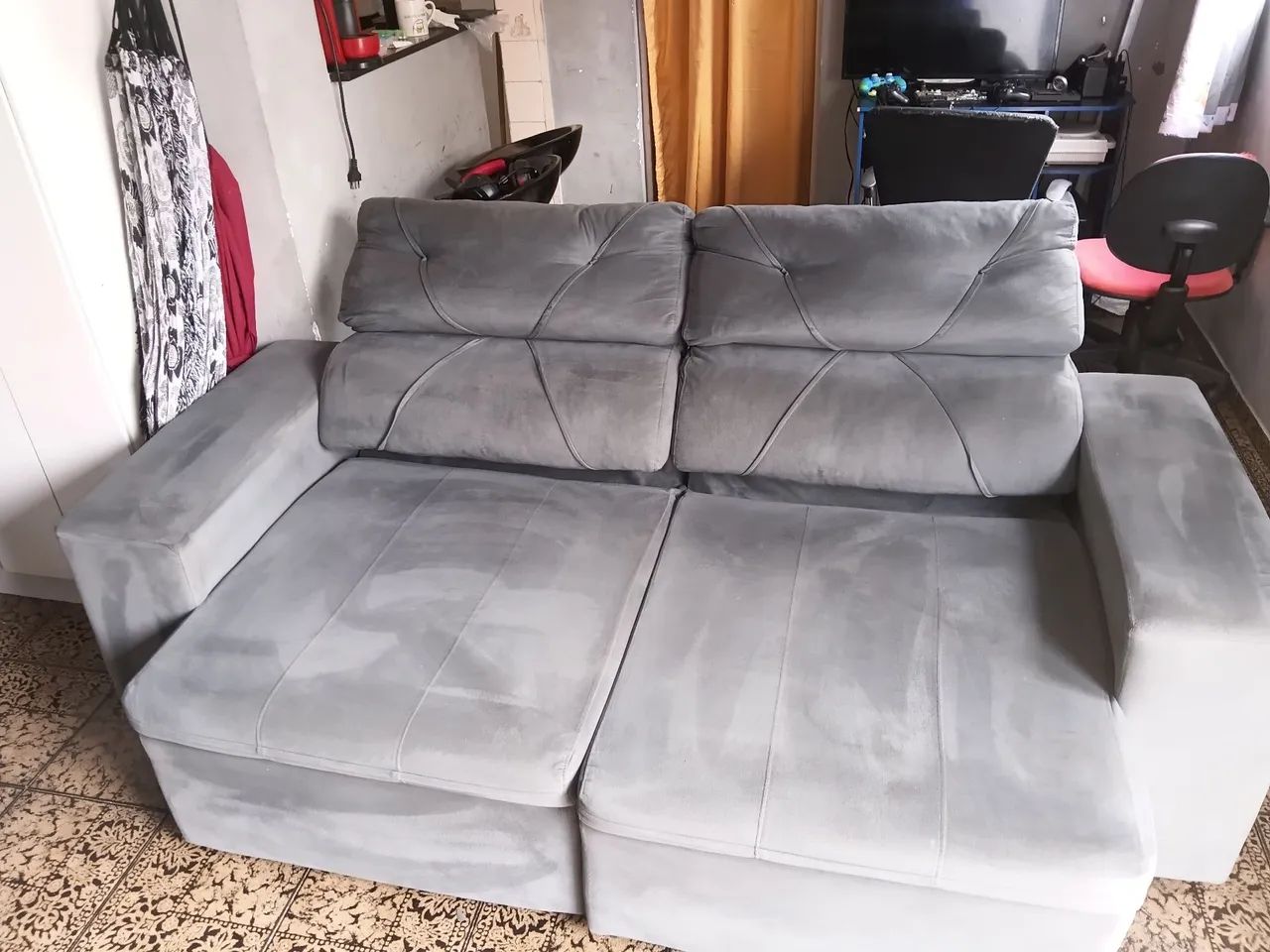 Sofá retrátil reclinável 3l Phormatta 65581377048707120