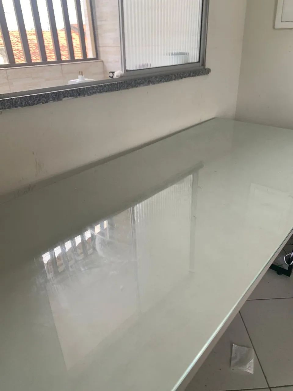 Mesa De vidro ee Madeira - Foto 5