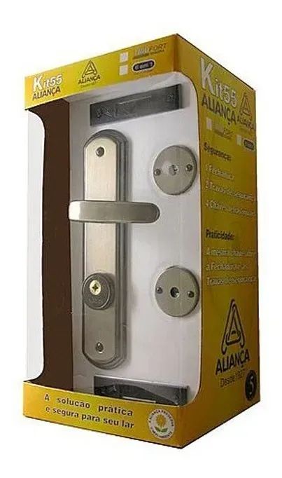 Fechadura tripla Aliança - usada - Foto 3
