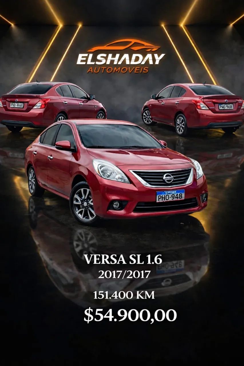 Nissan Versa VERSA SL 1.6 16V FlexStart 4p Aut. 2017