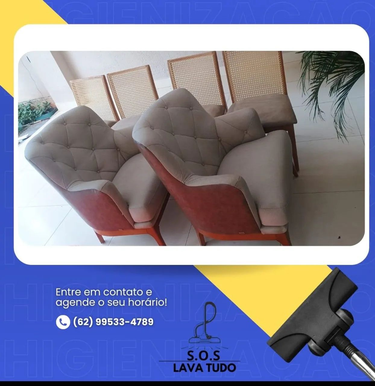 Higienização a seco de estofados em geral. - Foto 5