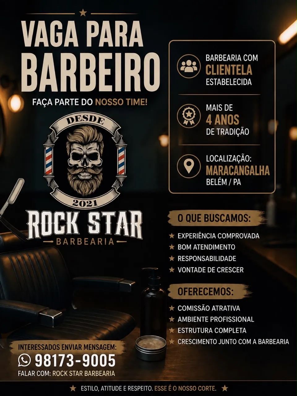 Precisa-se de BARBEIRO