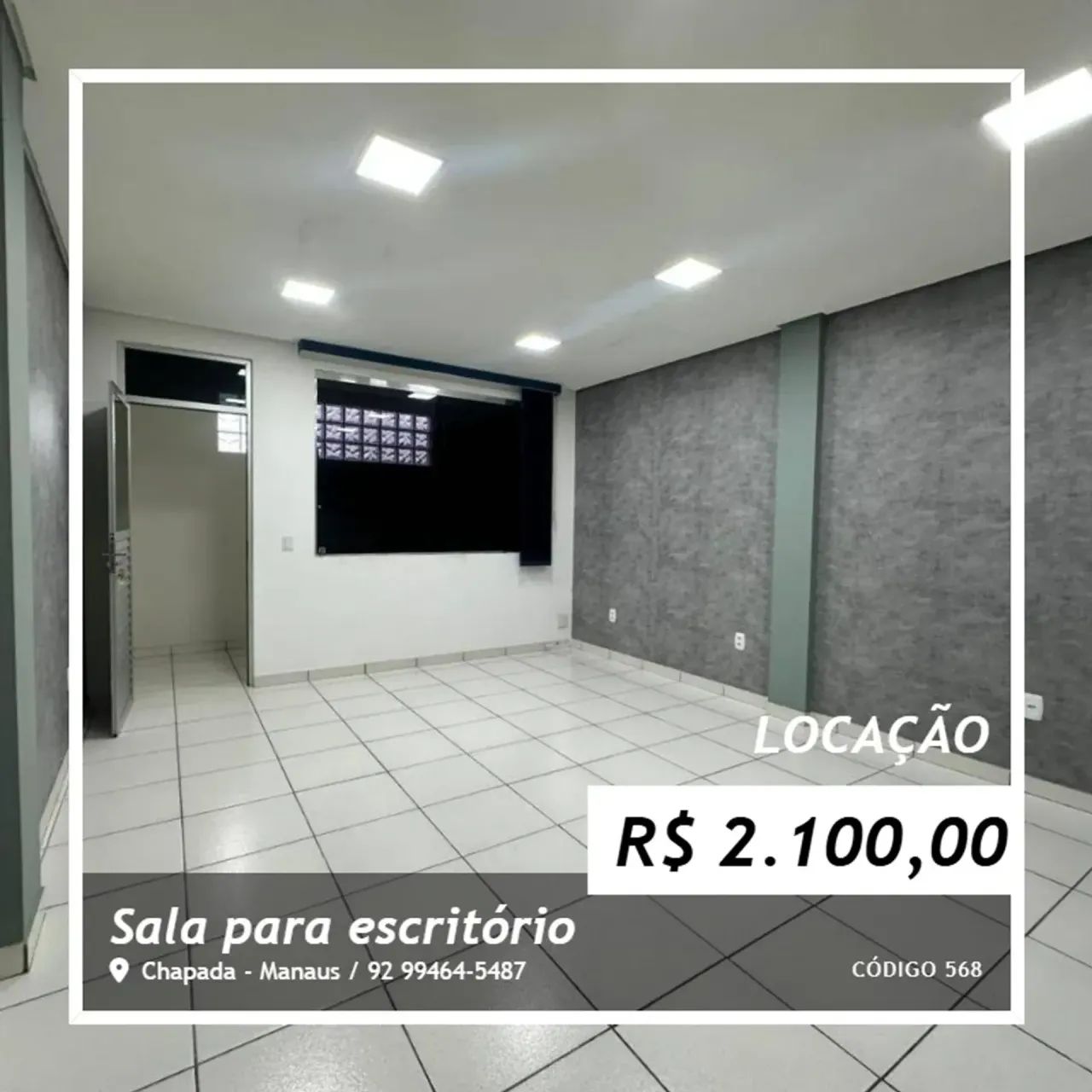 Sala na Darcy Vargas - Bairro Chapada 9 2  9 9 4 6 4 - 5 4 8 7