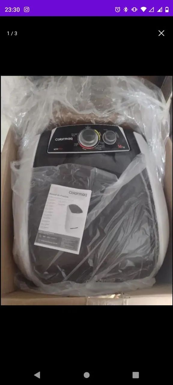 Lavadora tanquinho Colormaq 16 kg
