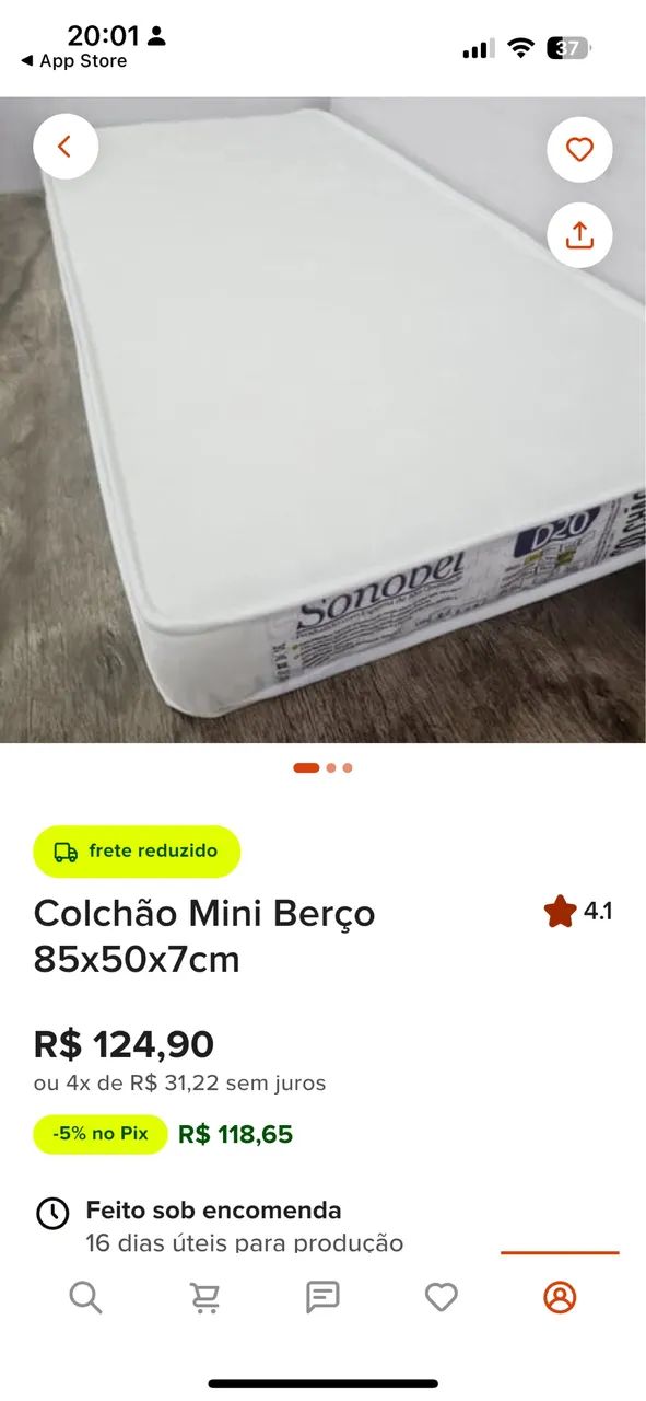 Colchão para berço cobed65171915455491121