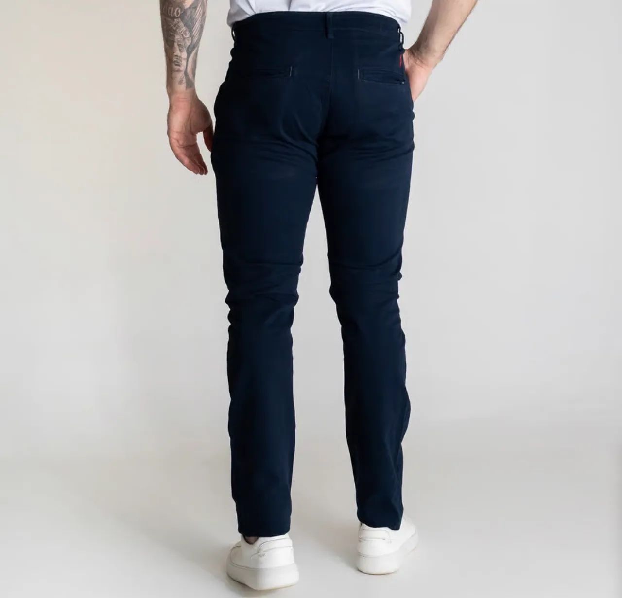Calça Sarja Slim RL Azul Marinho - Foto 3
