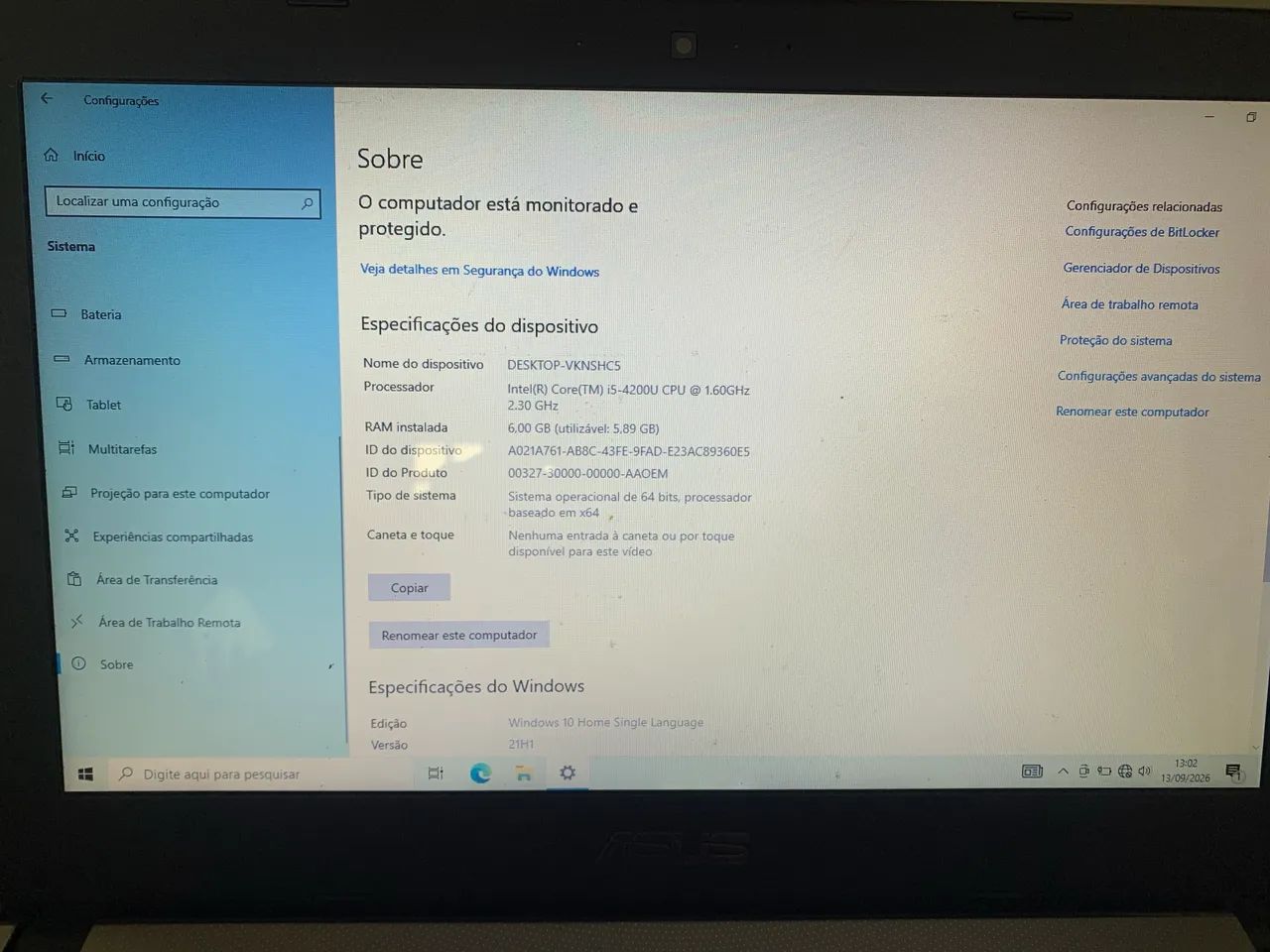 NOTEBOOK ASUS X450L 14? em ótimo estado de conservação, funcionando perfeitamente. - Foto 3