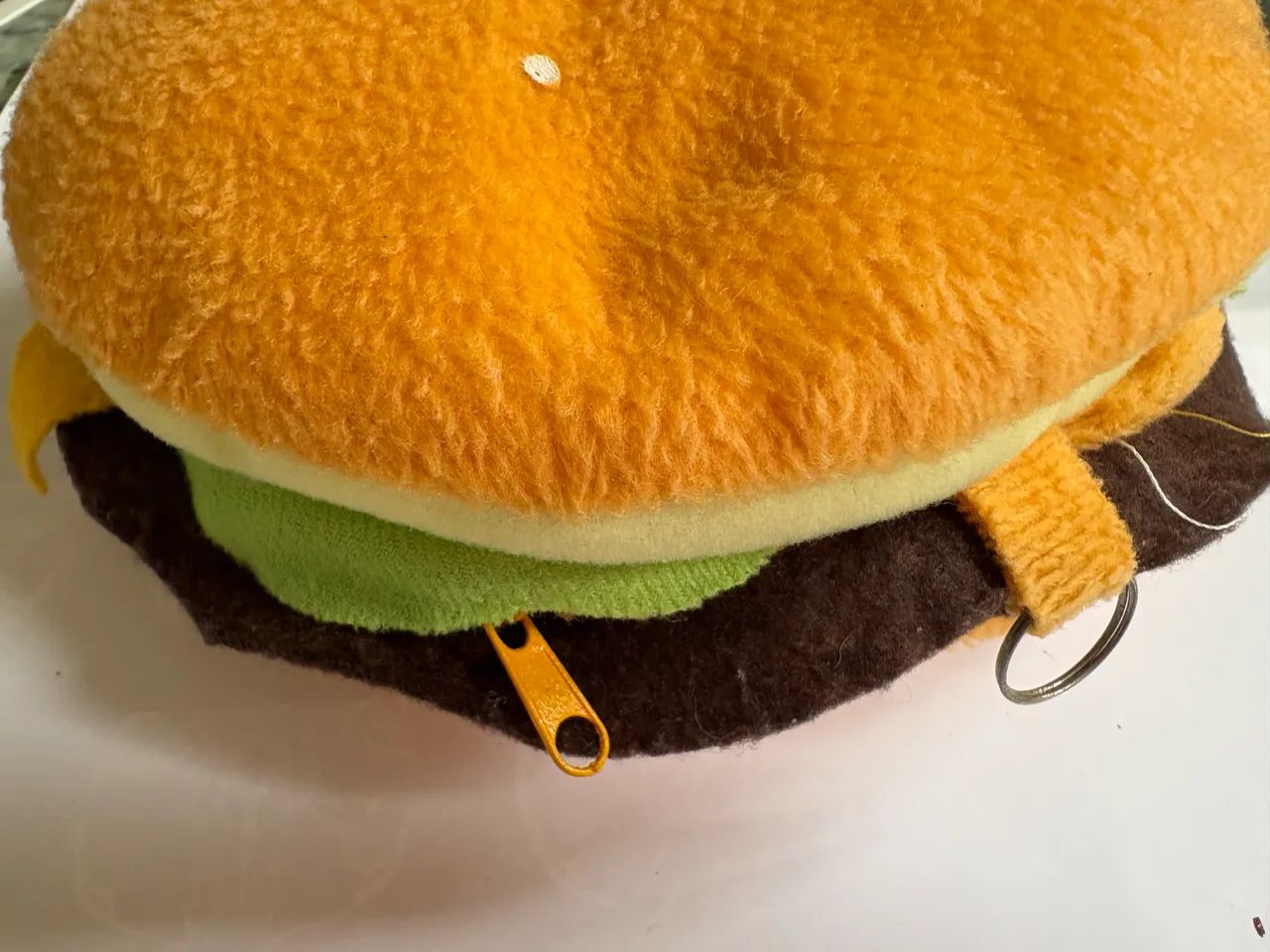 Porta CD Pelúcia Hambúrguer - 60 cds - Foto 3