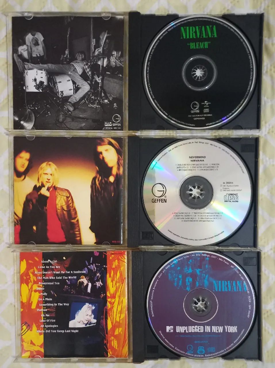 Lote 6 CDs Nirvana - ORIGINAIS (Bleach, Nevermind, In Utero, Unplugged e MAIS) - Foto 2