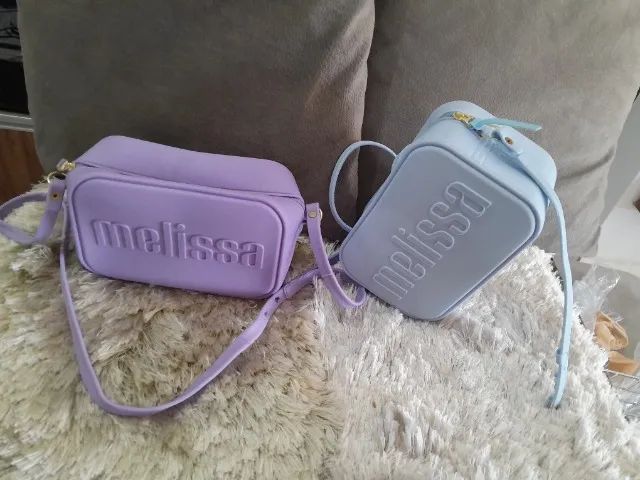 BOLSA MELISSA LILÁS E AZUL  - Foto 3