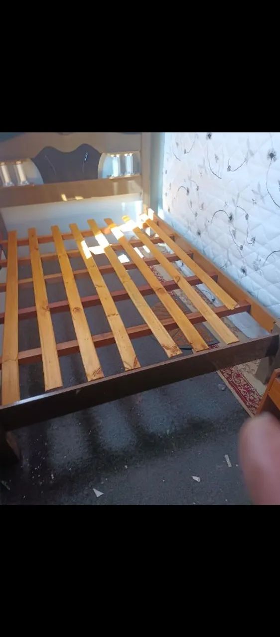 Cama de casal com colchão ortopédico  - Foto 5