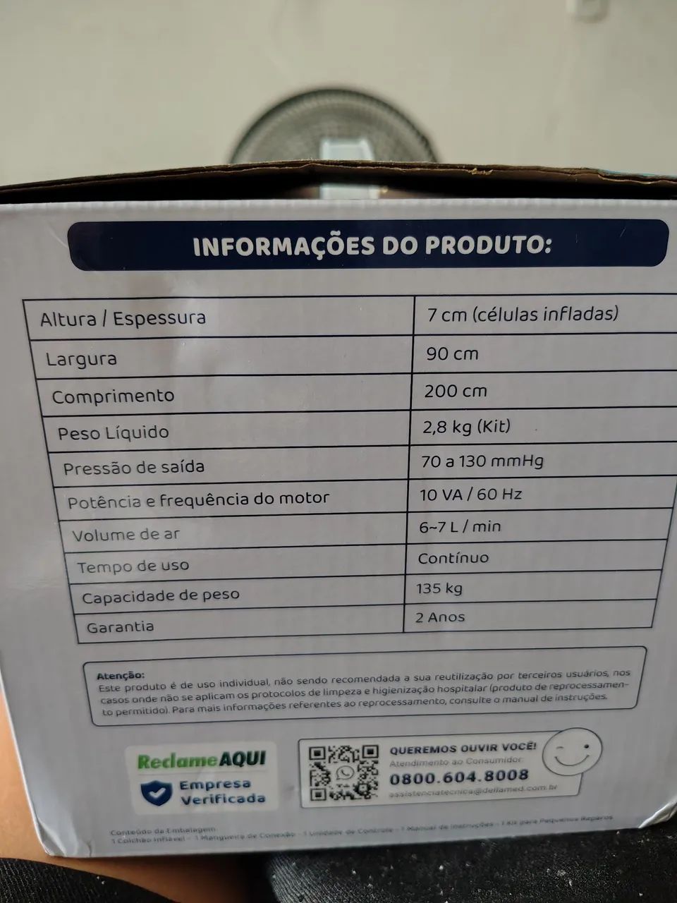 Colchão inflável anti escaras com o motor  - Foto 4