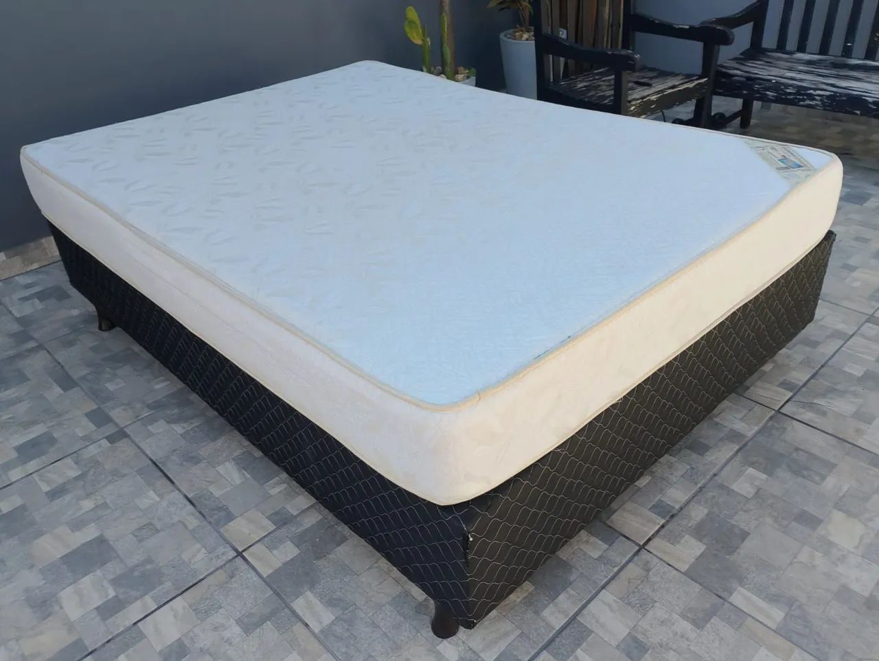 Cama box casal colchão ortopédico magnético  - Foto 4