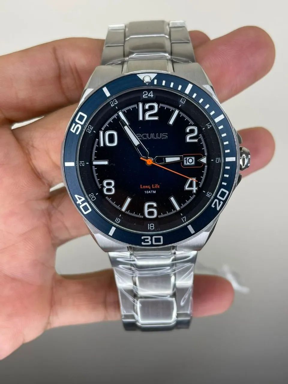 Relógio Séculus tamanho 46mm com brinde 