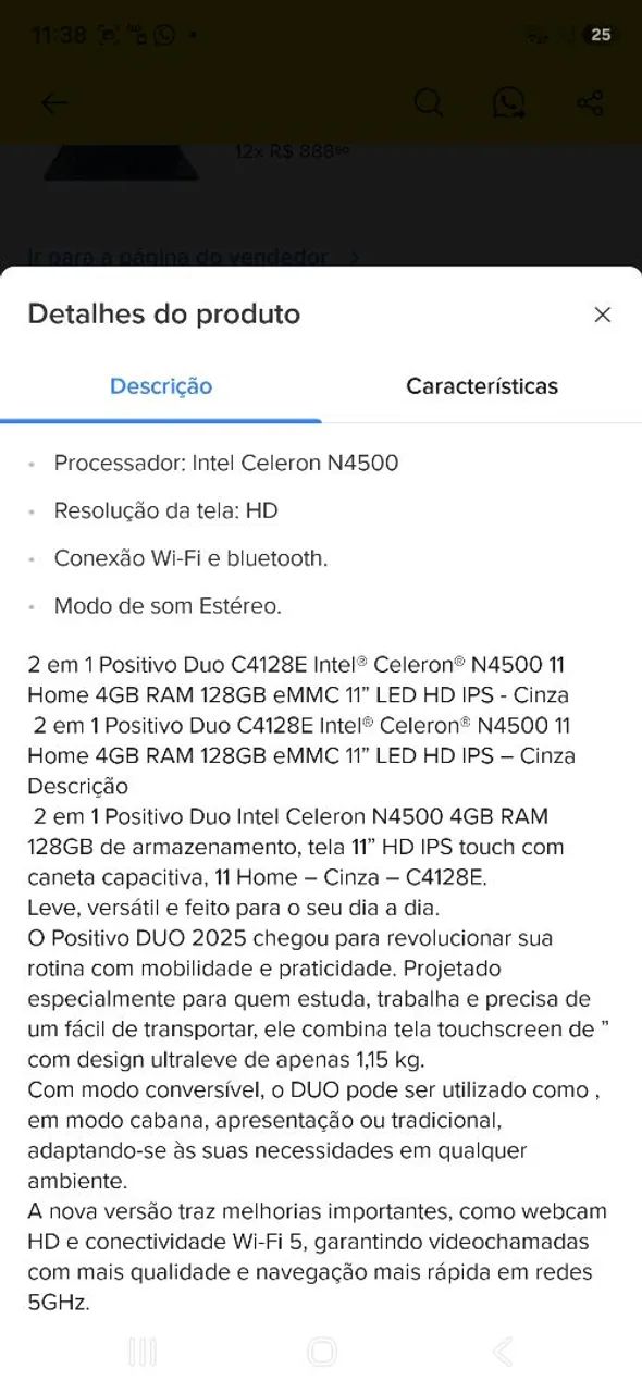 Notebook Positivo Duo C4128E - Foto 5